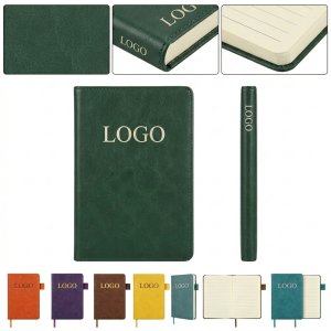 A5 Premium PU Leather Notebook with 100 Sheets Acid-Free Paper and Hardcover